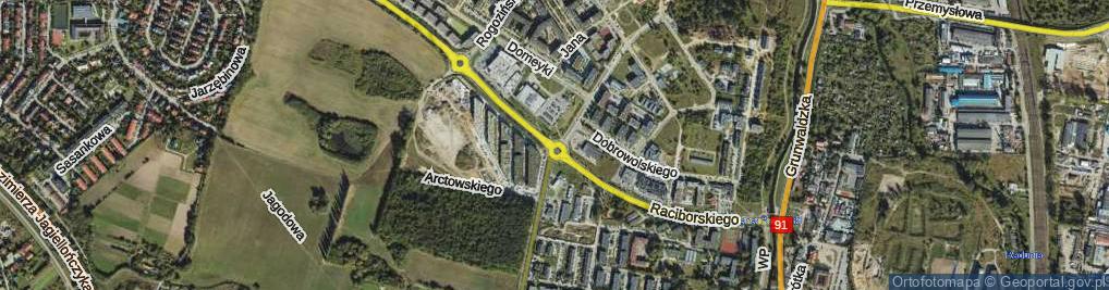 Zdjęcie satelitarne Rondo Kaszubskie rondo.